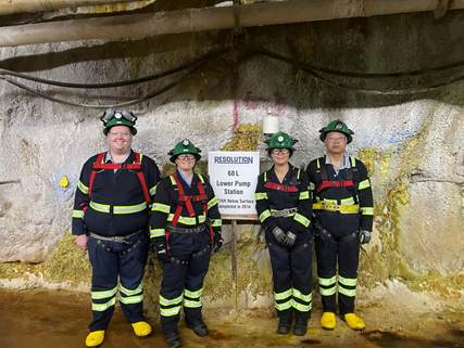 Sandia researchers toured the Resolution Copper Mine, 6,800 ft below the surface. Temperatures at this depth can reach&nbsp;80°C&nbsp;without cooling, creating a potential opportunity to accelerate in situ copper leaching using naturally available subsurface heat.