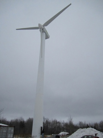 The Vestas V27 turbine to be erected at SWiFT in January 2016.