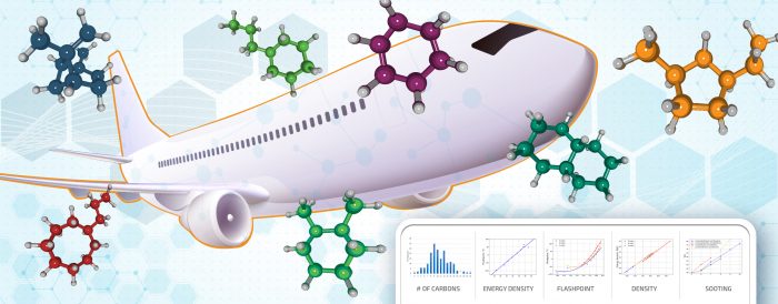 A decorative illustration to represent sustainable aviation fuel