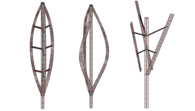 computer generated models of vertical axis wind turbine designs