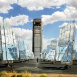 Concentrating solar power tower at the National Solar Thermal Test Facility (NSTTF)
