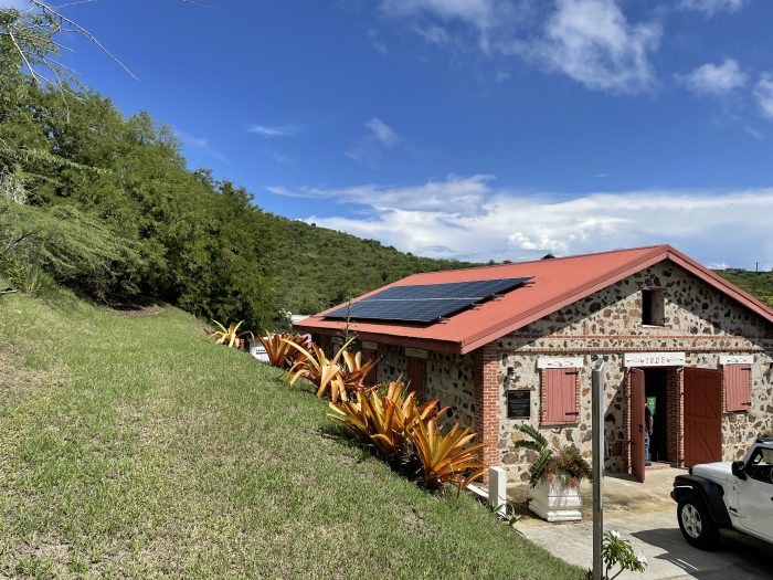 photo of building in Puerto Rico with solar panels