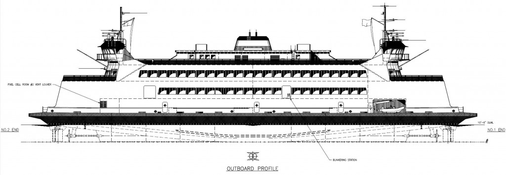 Illustration of passenger vessel